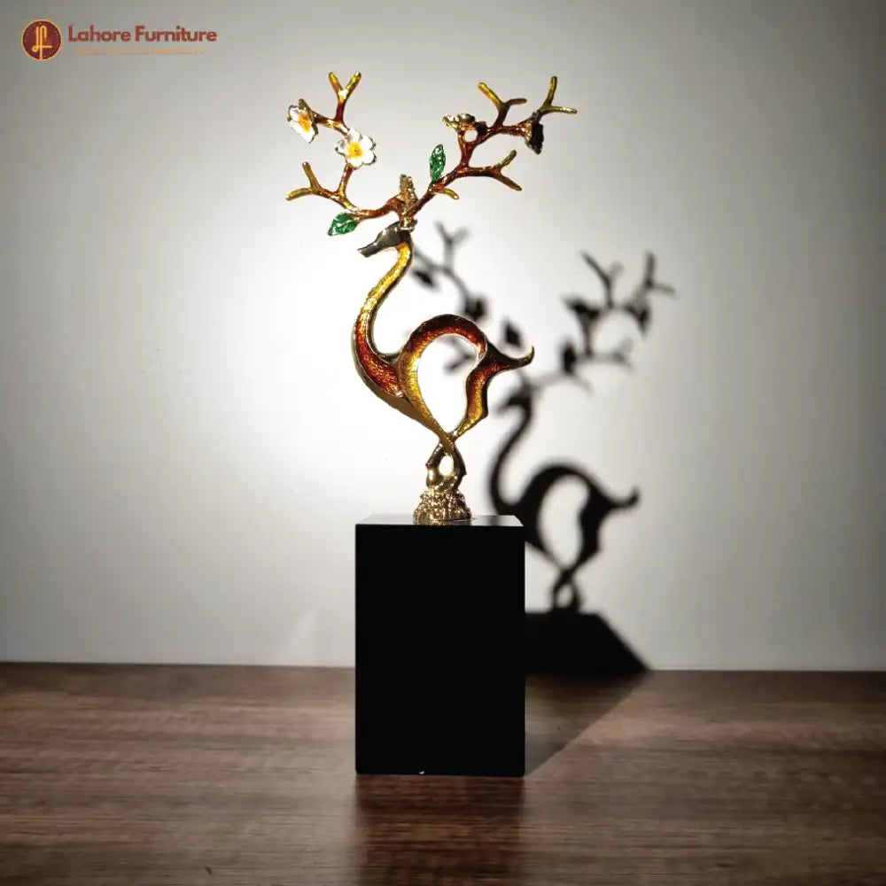 Artistic Deer Marble Base (Large)