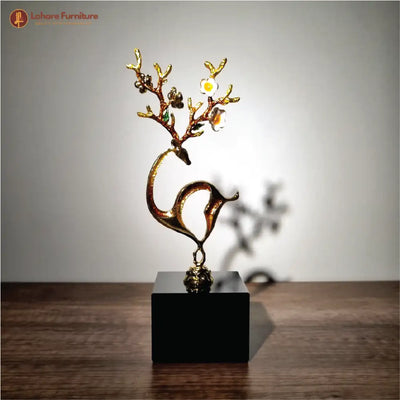 Artistic Deer Marble Base (Small)
