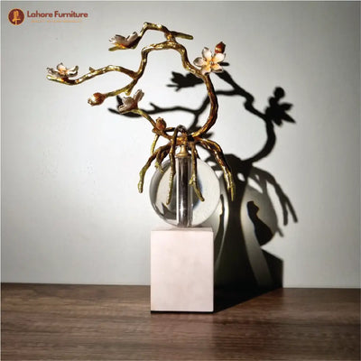 Brass Tree on Crystal Ball