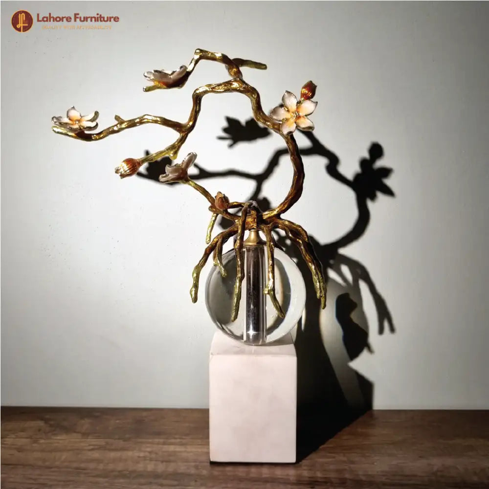 Brass Tree on Crystal Ball