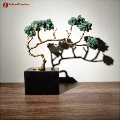 Brass Tree with Small Stones