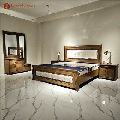 Colonial Wooden Double Bed # AK11