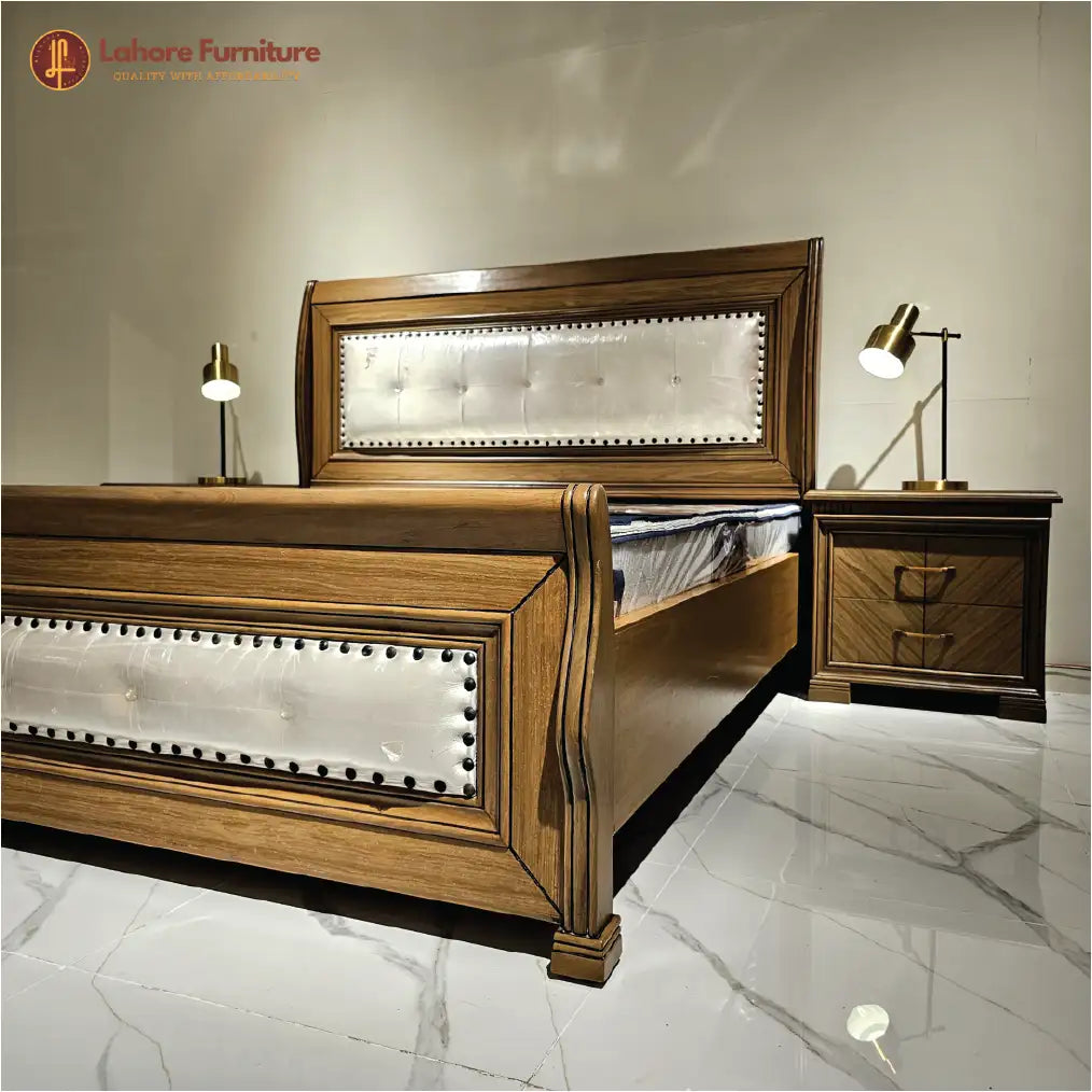Colonial Wooden Double Bed # AK11