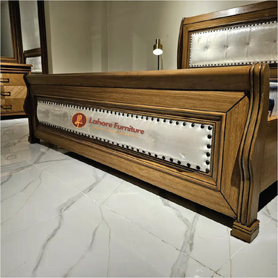 Colonial Wooden Double Bed # AK11