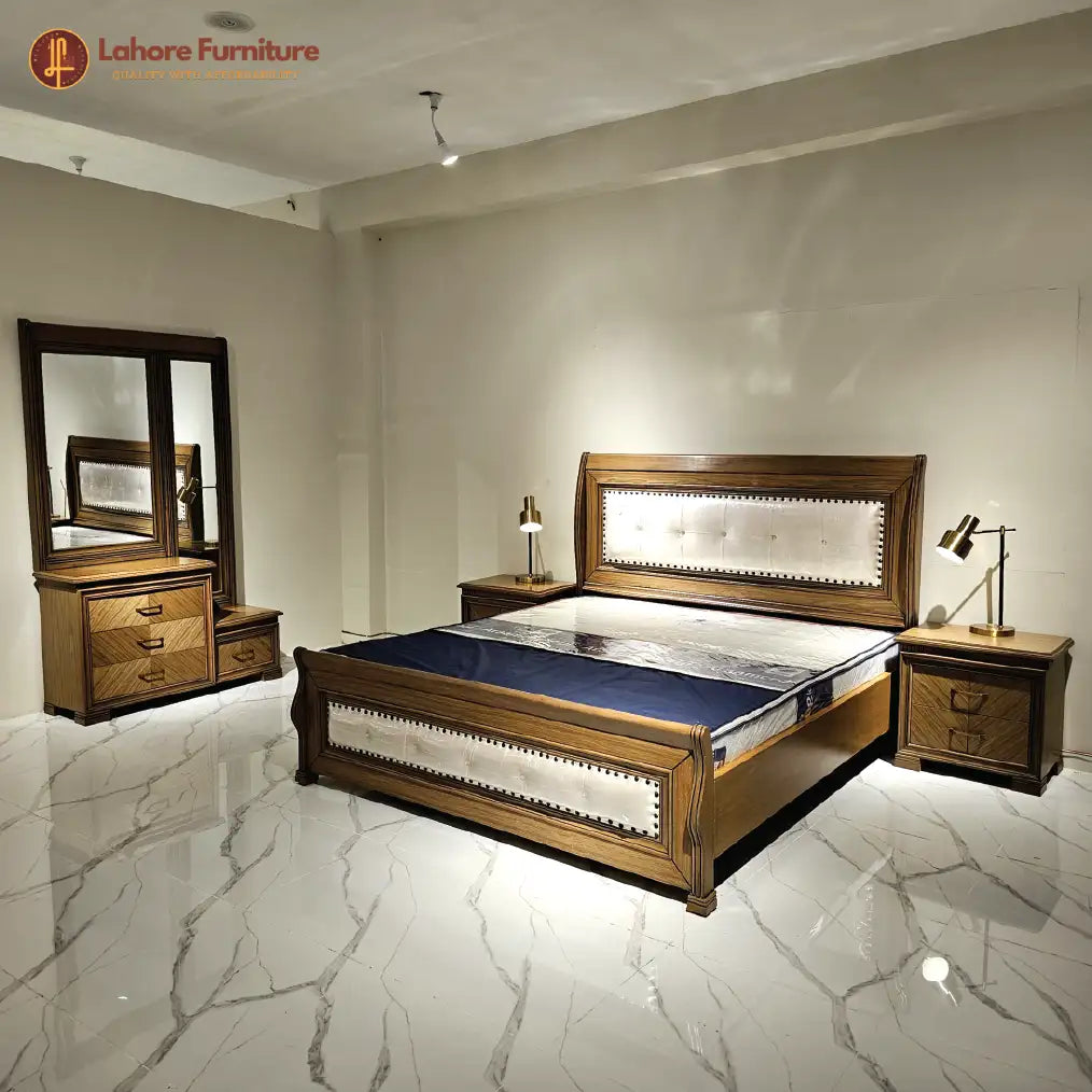 Colonial Wooden Double Bed # AK11