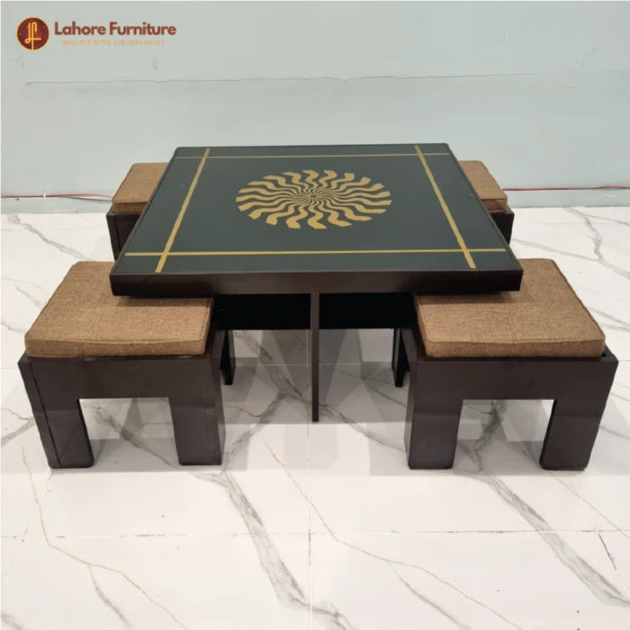 Center Table With 4 Stools # CT35
