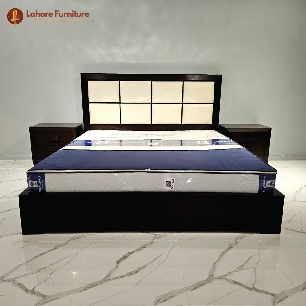 Dark Brown King Size Bed # AS18