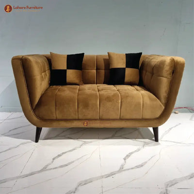 Classic Design Wooden Loveseat Sofa