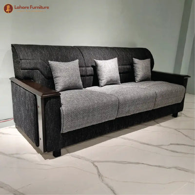 Comfortable and Elegant GrandGrove Wooden Couch