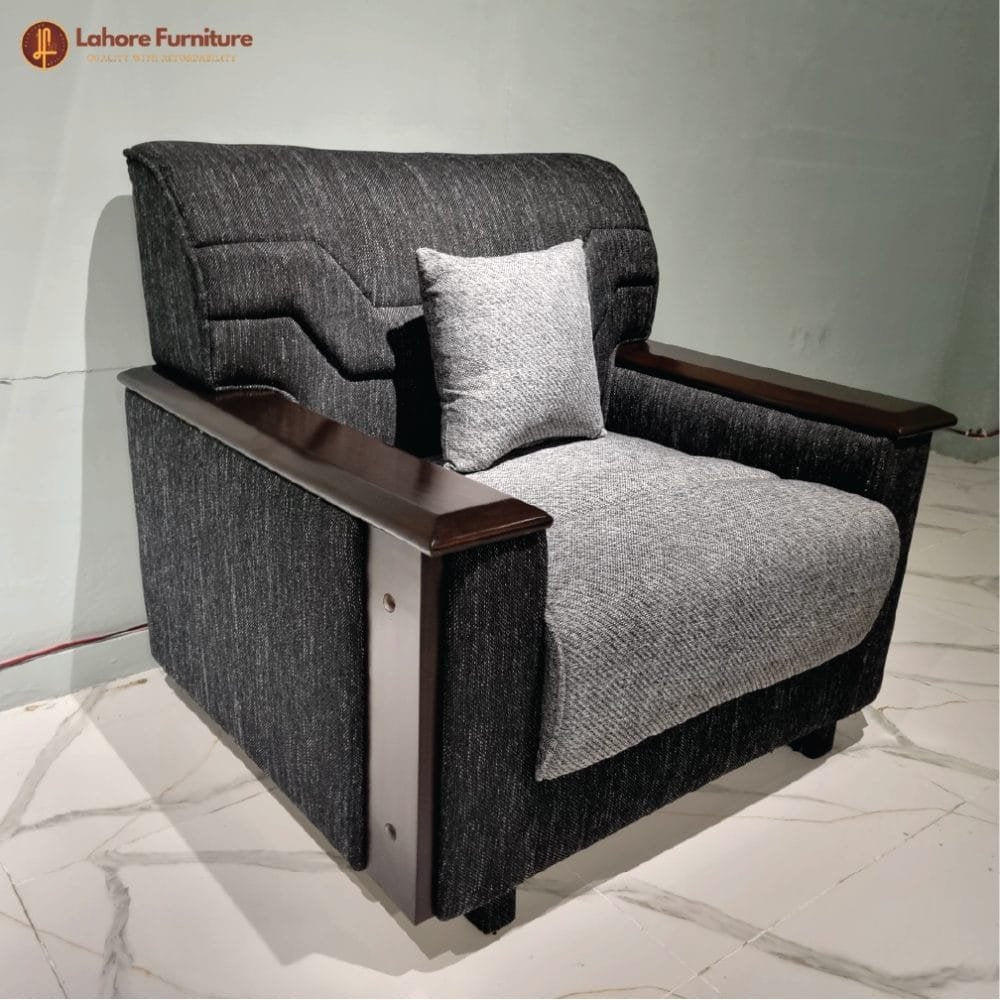 Comfortable and Elegant GrandGrove Wooden Couch