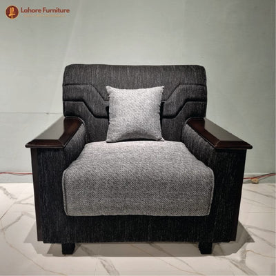 Comfortable and Elegant GrandGrove Wooden Couch