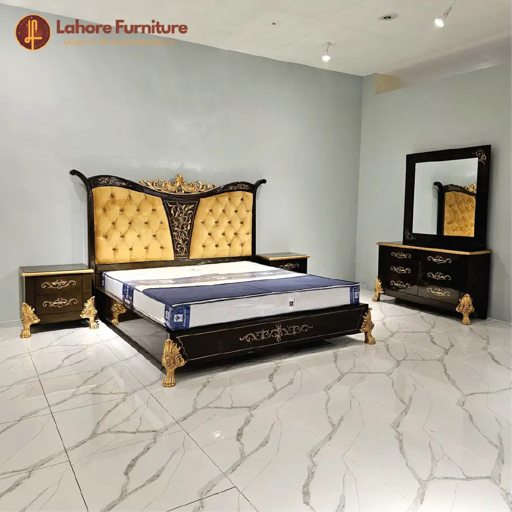 GrandeurGrove Styled Bed