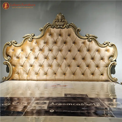 Luxurious Golden King Style Bed