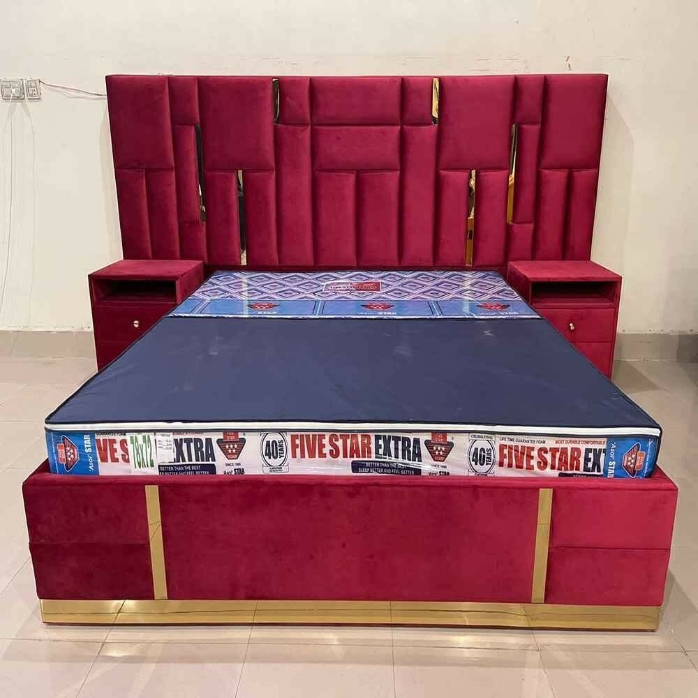 Red Leaf King Size Bed # PS03