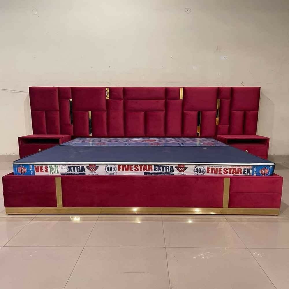 Red Leaf King Size Bed # PS03