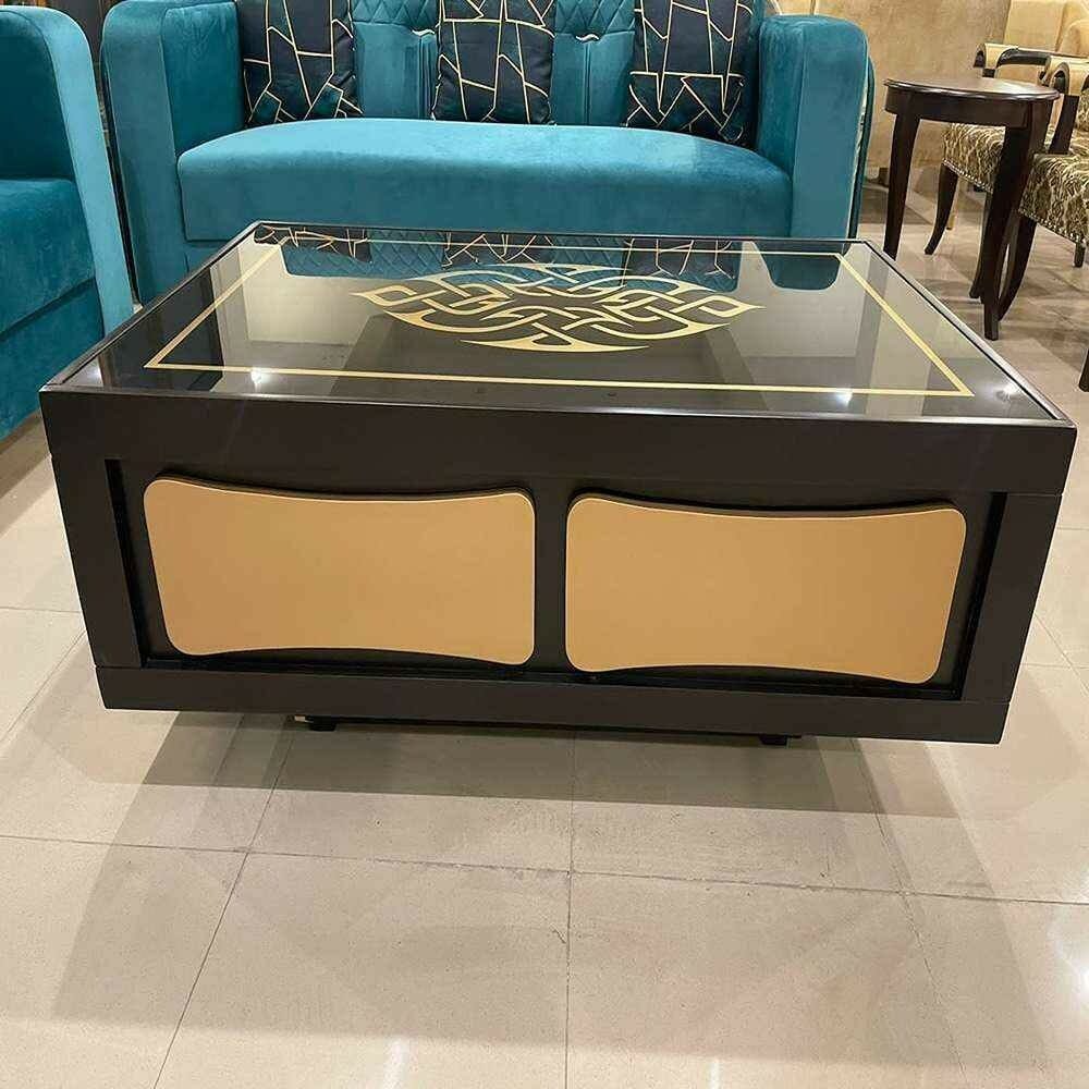 Black Center Table With Drawer # CT70