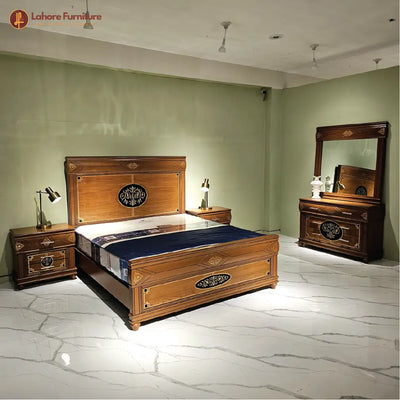 Elegant Design Polished Bed # AS12