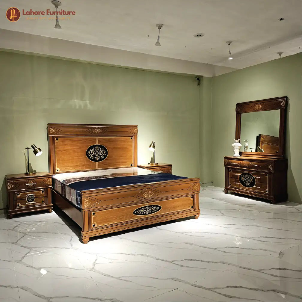 Elegant Design Polished Bed # AS12