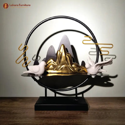 Metal Ring with Mountain