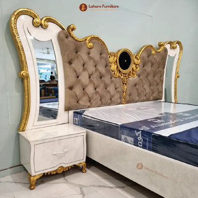 Elegant & Stylish White Bed Set
