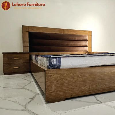 Solid Wood Double Bed # AK09