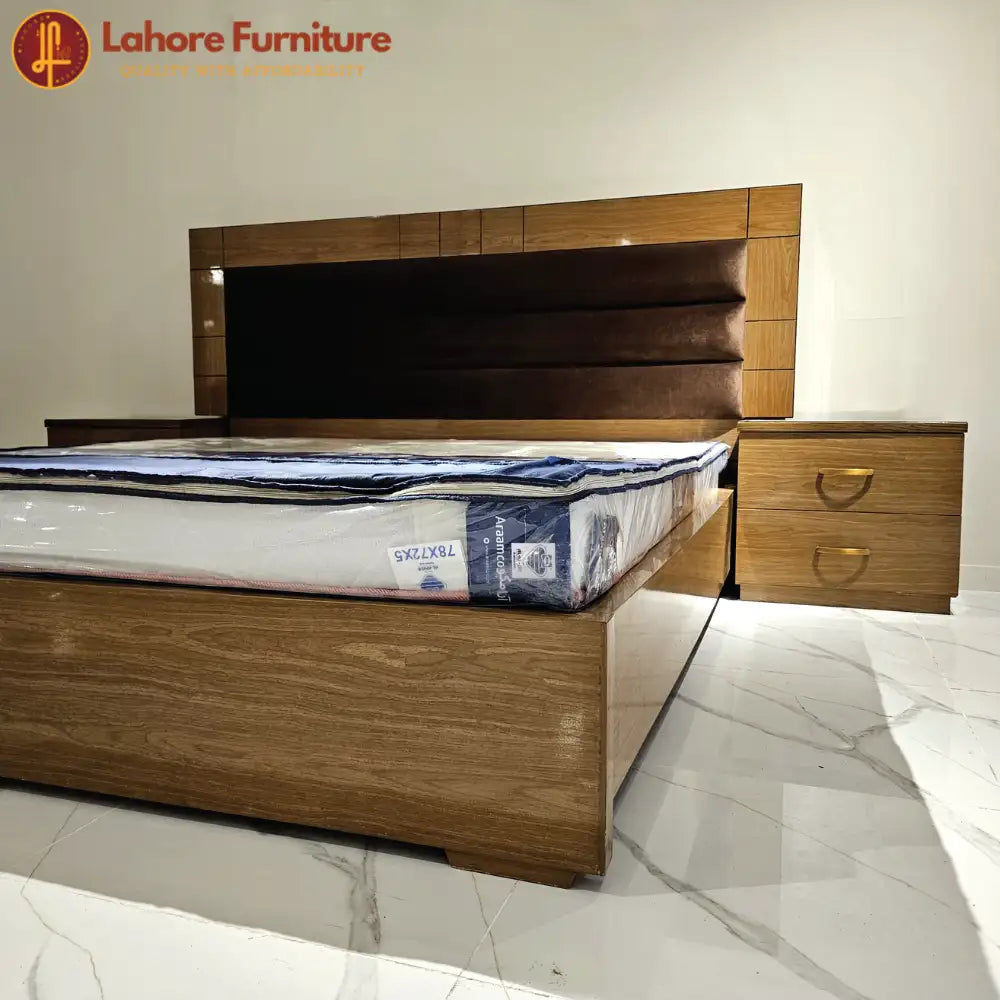 Solid Wood Double Bed # AK09