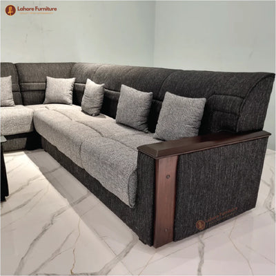 ClassicCraftsman Deluxe Living Room L-Shape Sofa # LS19