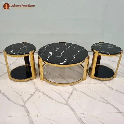 Stylish Imported Round Center Table 3-Piece Set