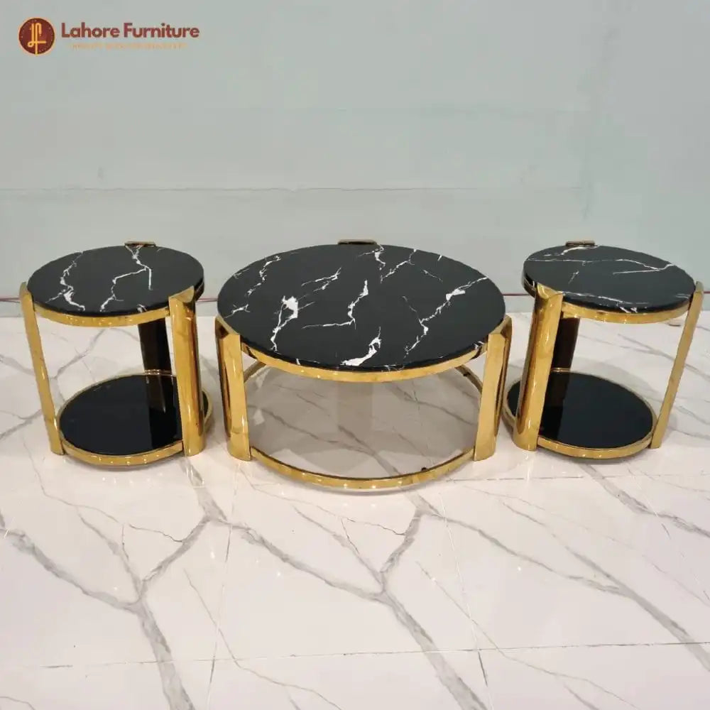 Stylish Imported Round Center Table 3-Piece Set