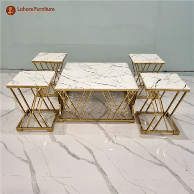 Elegant & Timeless Marble White Center Table
